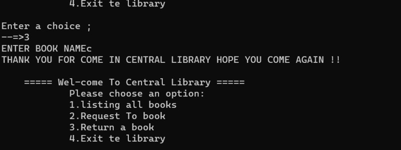 Library Management System  – screenshot 1