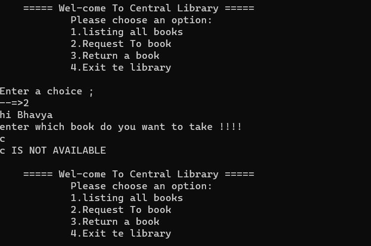 Library Management System  – screenshot 2