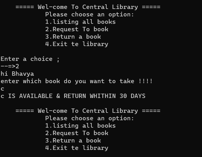Library Management System  – screenshot 3