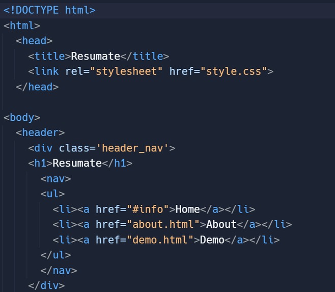 Resumate – screenshot 1
