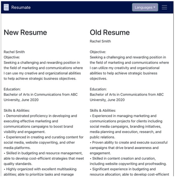Resumate – screenshot 4