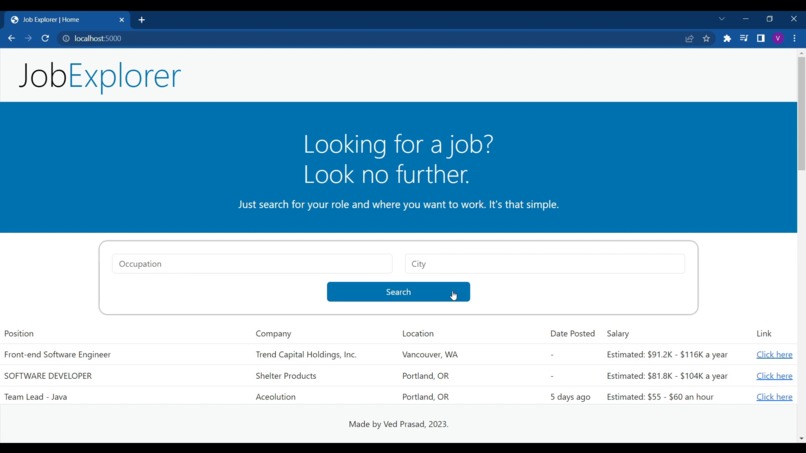 Job Explorer – screenshot 2