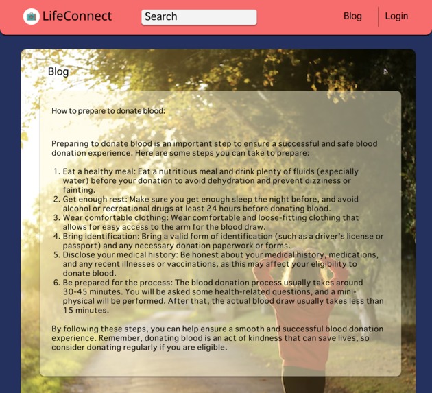 LifeConnect – screenshot 3