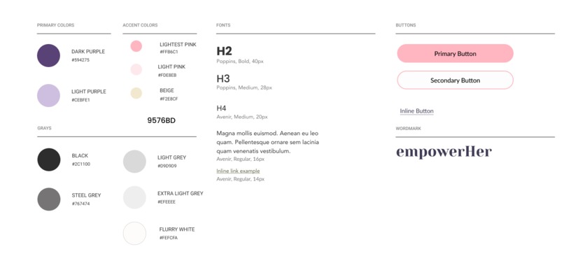 empowerHer – screenshot 2