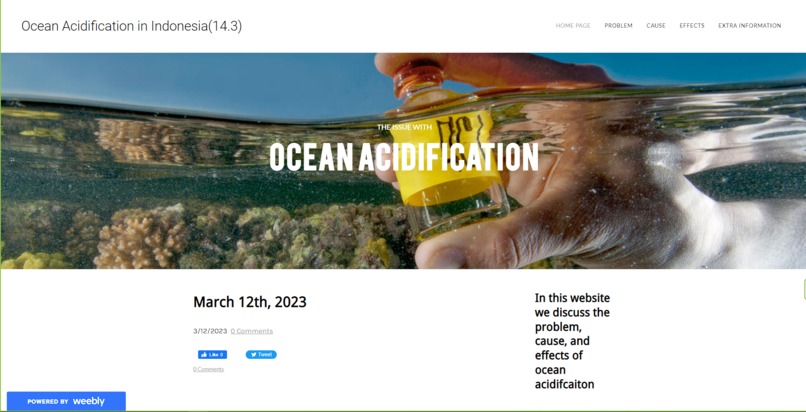Ocean Acidification in Indonesia (14.3) – screenshot 1