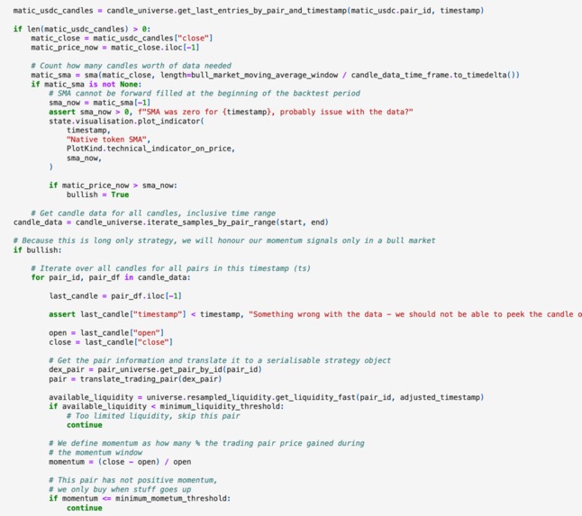 Citade-Sashimi - Algorithmic trading strategies for Sushi – screenshot 3
