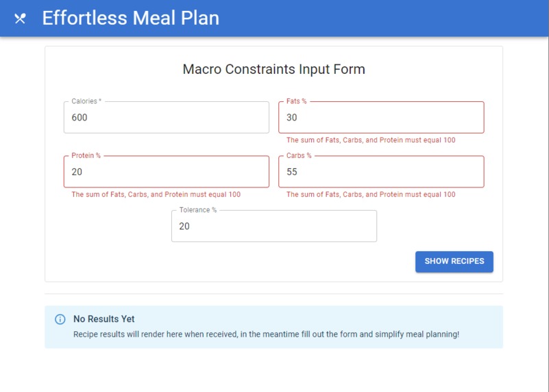 Effortless Meal Plan – screenshot 2