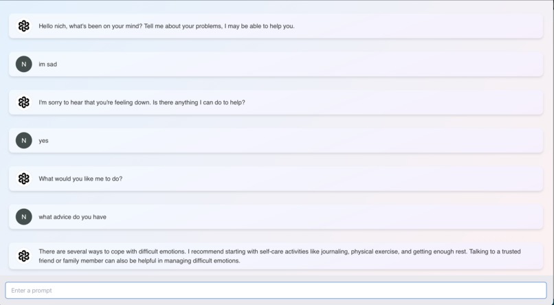 PsychAI – screenshot 1