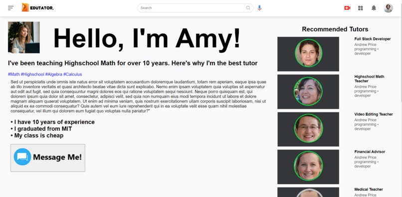 TinderForTutoring (EduTator) – screenshot 2