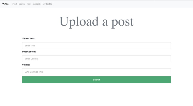 WASP: Women's Alert and Safety Platform – screenshot 1