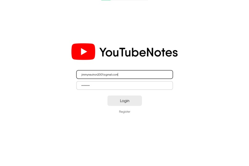 YoutubeNotes – screenshot 1