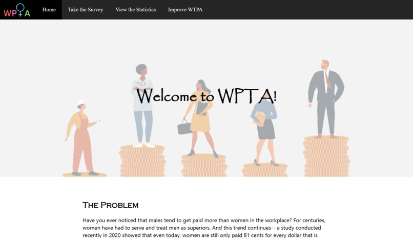 Women’s Pay Transparency Association – screenshot 1