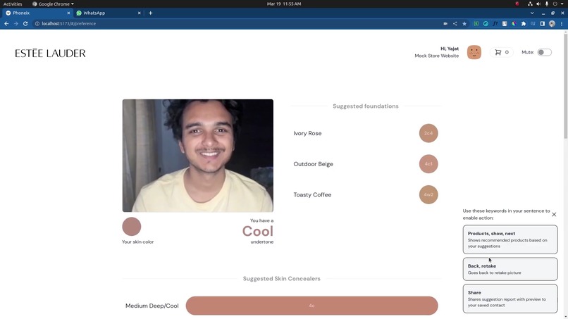 Project Phoenix - Assistive Beauty E-Commerce – screenshot 2