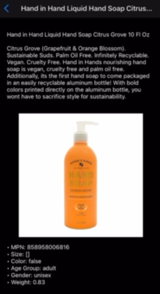 Seeing Shopping Assistant – screenshot 2