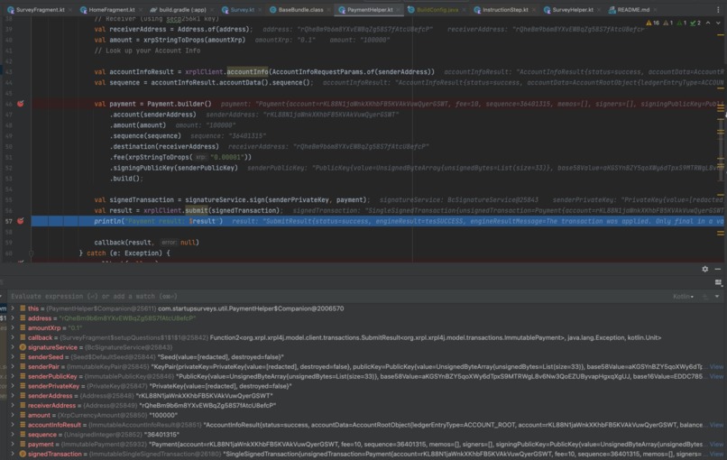Surveyr: Microtransaction product surveys on the XRP network – screenshot 8