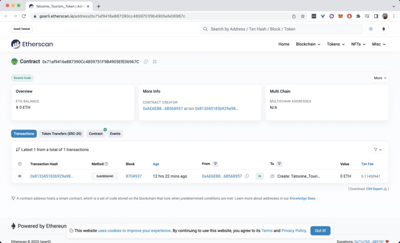 Tatooine Tourism Token: Proof-of-Travel – screenshot 2