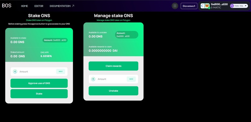 BOS | Gains Network – screenshot 1