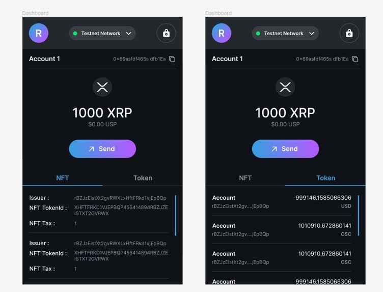 Ripple Injectable Wallet – screenshot 1