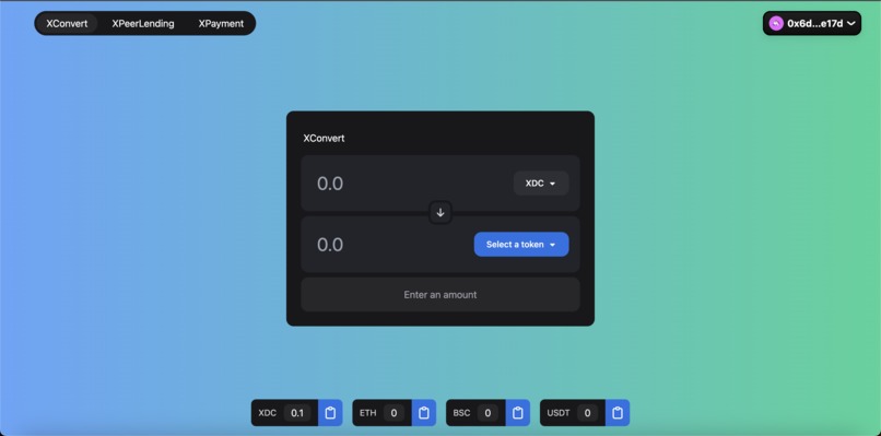XDCPay – screenshot 1