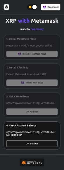 Metamask Snap for XRPL – screenshot 6