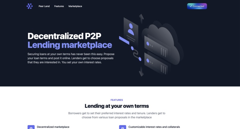 Peer Lend - Scrypto lending marketplace  – screenshot 1