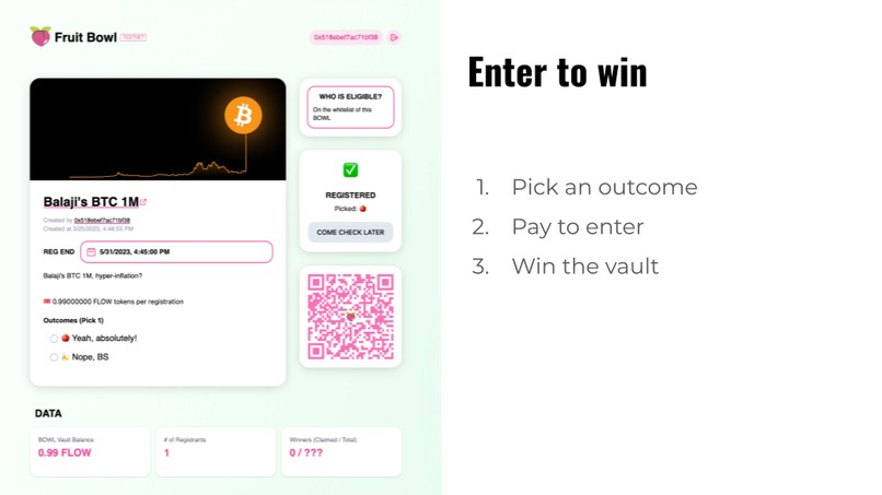 Fruit Bowl - fun social defi dapp for friendly wagers – screenshot 5