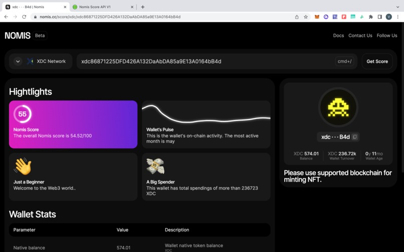 Nomis <> XDC – screenshot 1