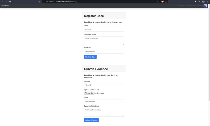 secureX – screenshot 1