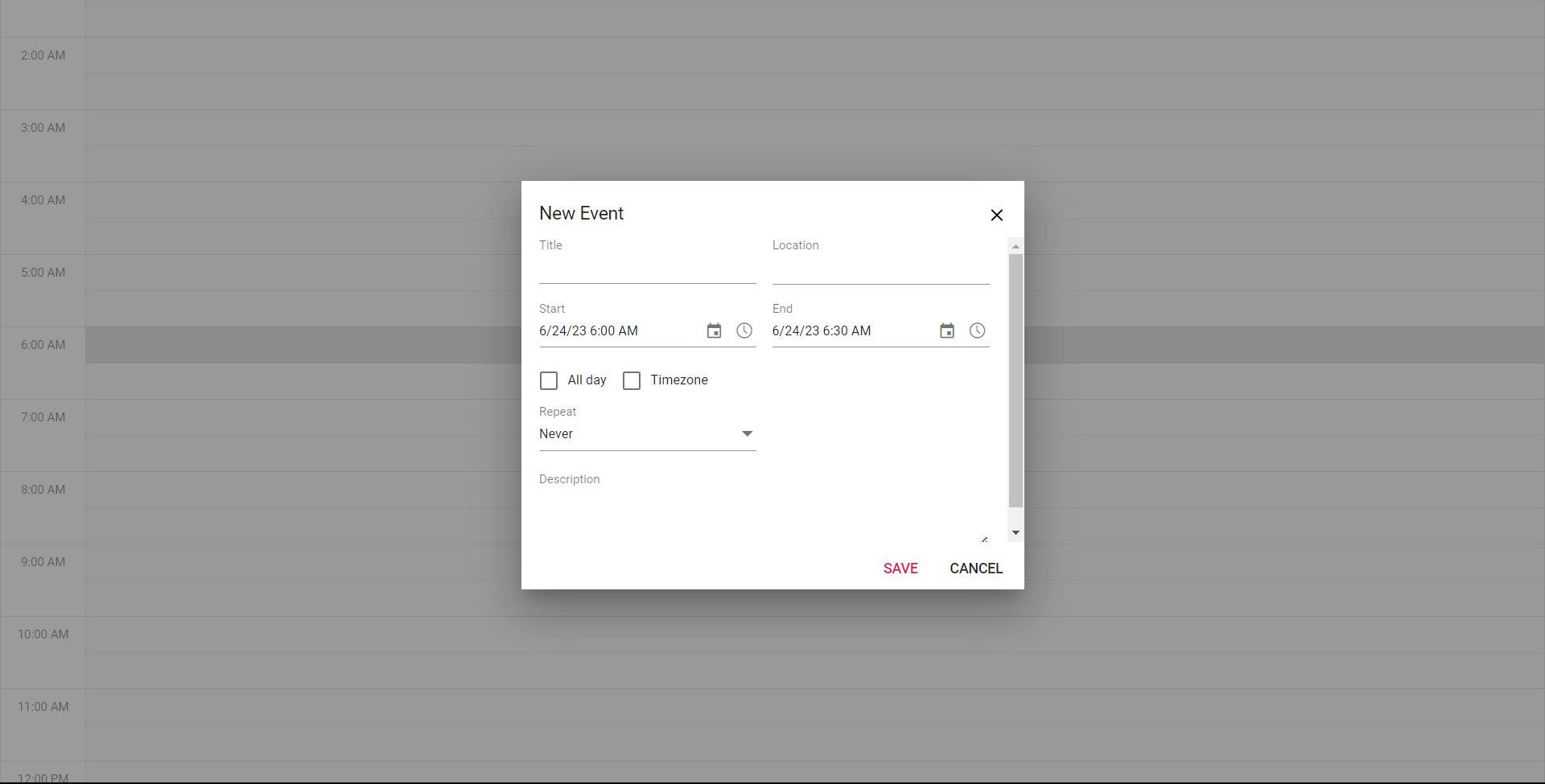 Event Planner Using React Devpost