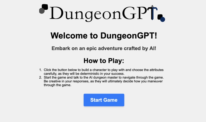 DungeonGPT – screenshot 2