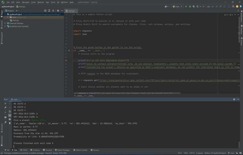 Livability of an Exoplanet – screenshot 1