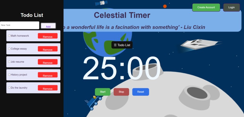 Celestial Timer – screenshot 1