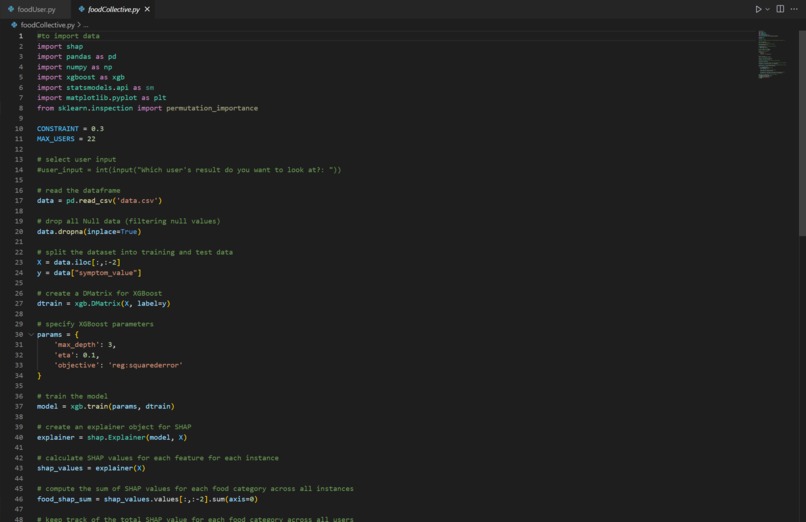 IBS Food Group Identification using XGBoost Learning – screenshot 5
