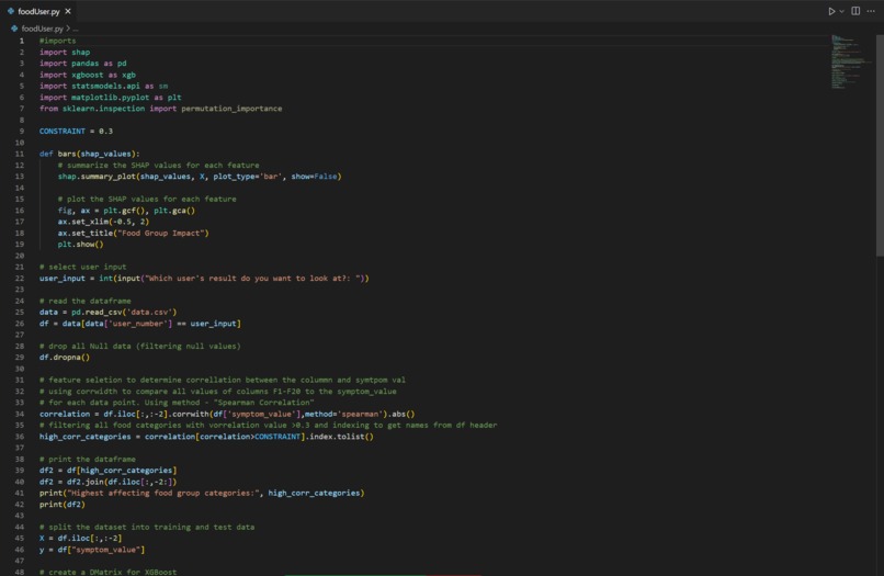 IBS Food Group Identification using XGBoost Learning – screenshot 6