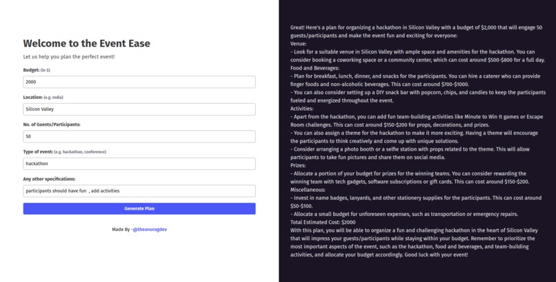 Event Ease  – screenshot 1
