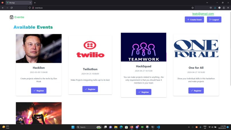 Eventie – screenshot 3