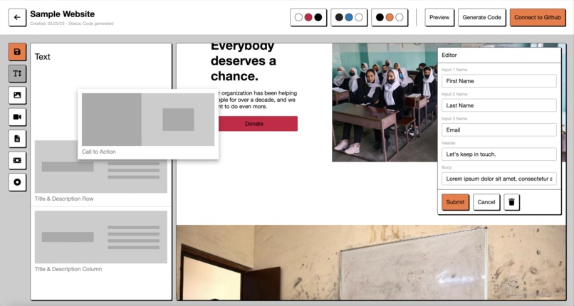 Web Impact Builder – screenshot 1