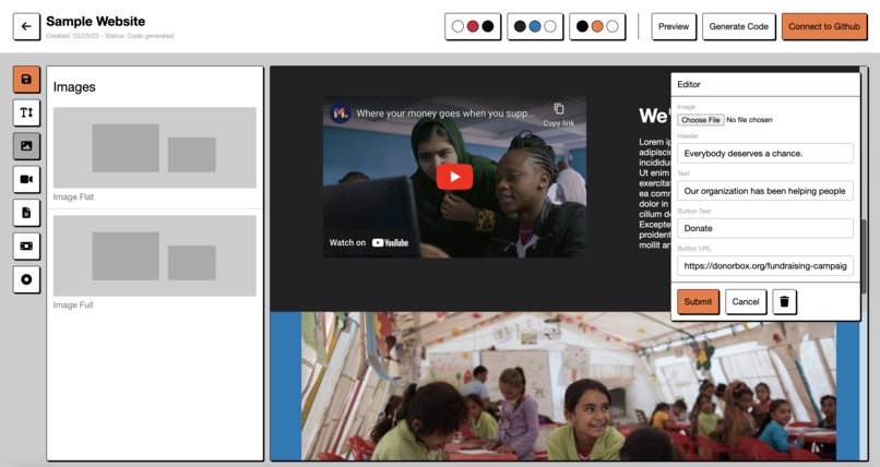 Web Impact Builder – screenshot 2