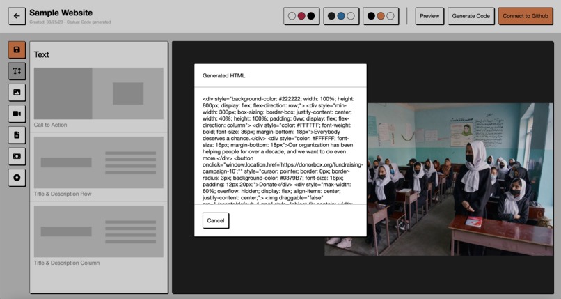 Web Impact Builder – screenshot 3