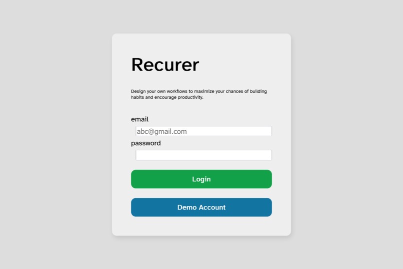 recurer – screenshot 1