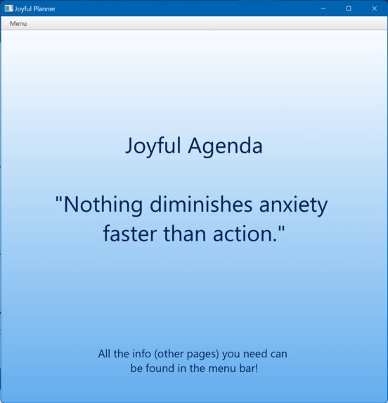 Joyful Agenda – screenshot 1