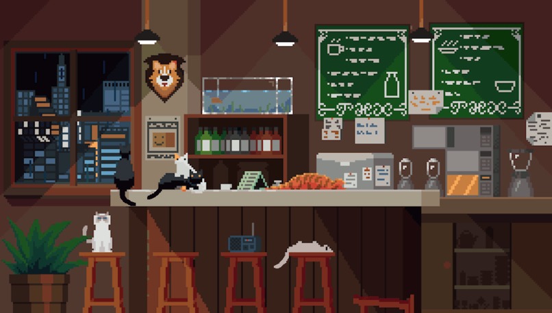 2D Pixel Coffee shop game  – screenshot 2