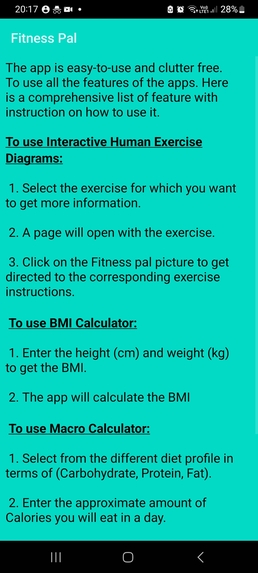 Fitness Pal  – screenshot 8