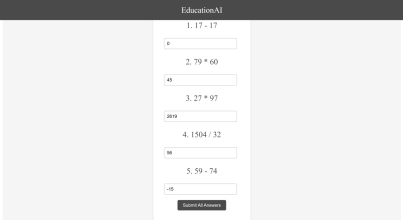 EducationAI – screenshot 2
