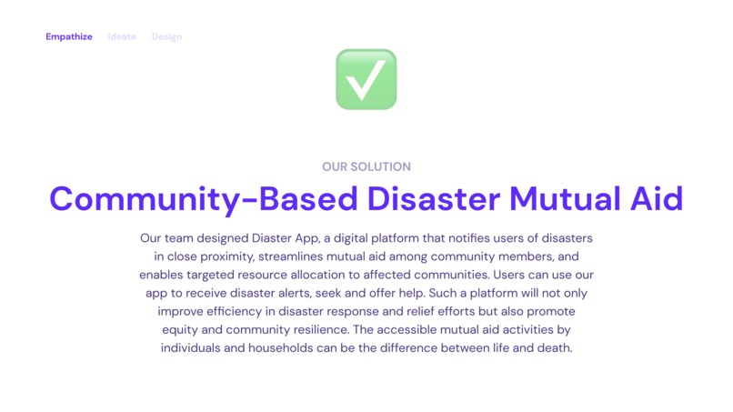 Diaster App – screenshot 2