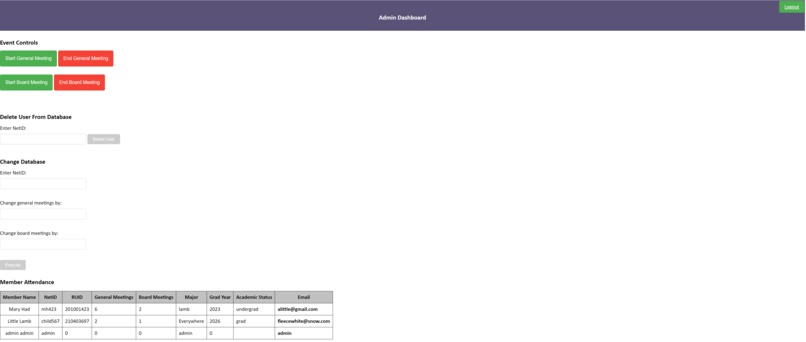 SWE Meeting Tracker – screenshot 1