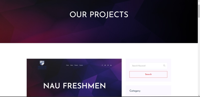 Freshmen's Website – screenshot 2
