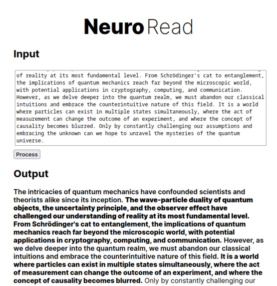 NeuroRead – screenshot 1