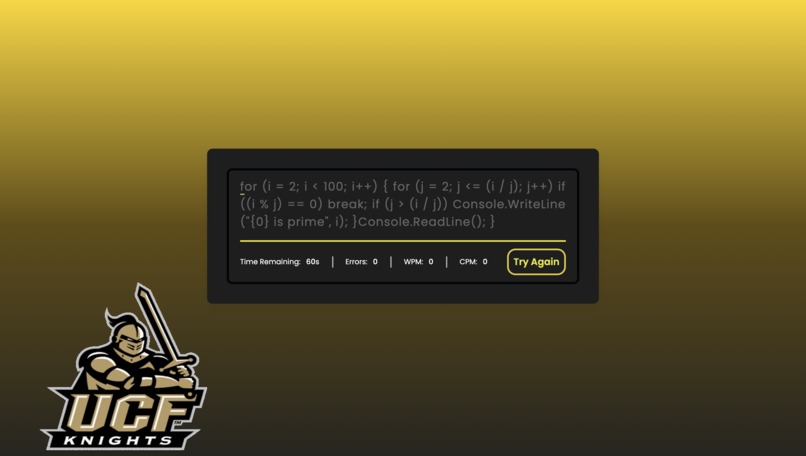 Speed type – screenshot 1