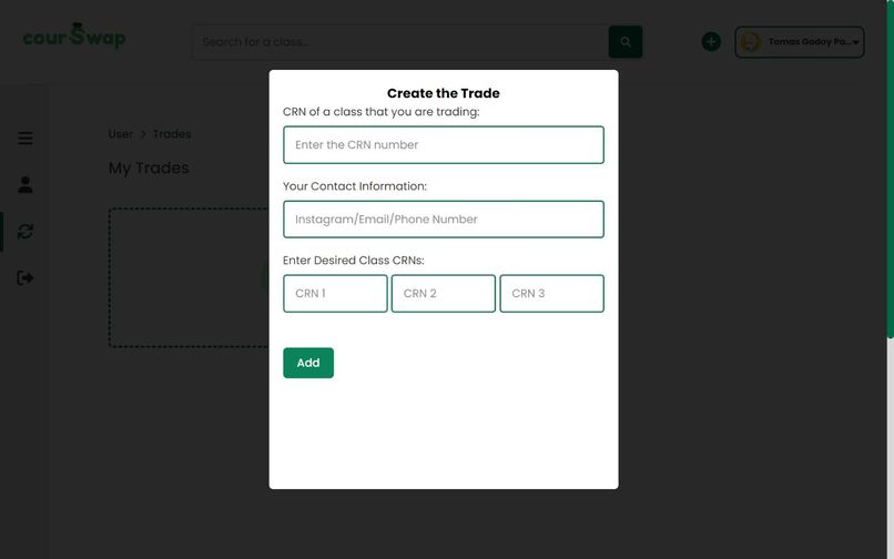 CourSwap – screenshot 2